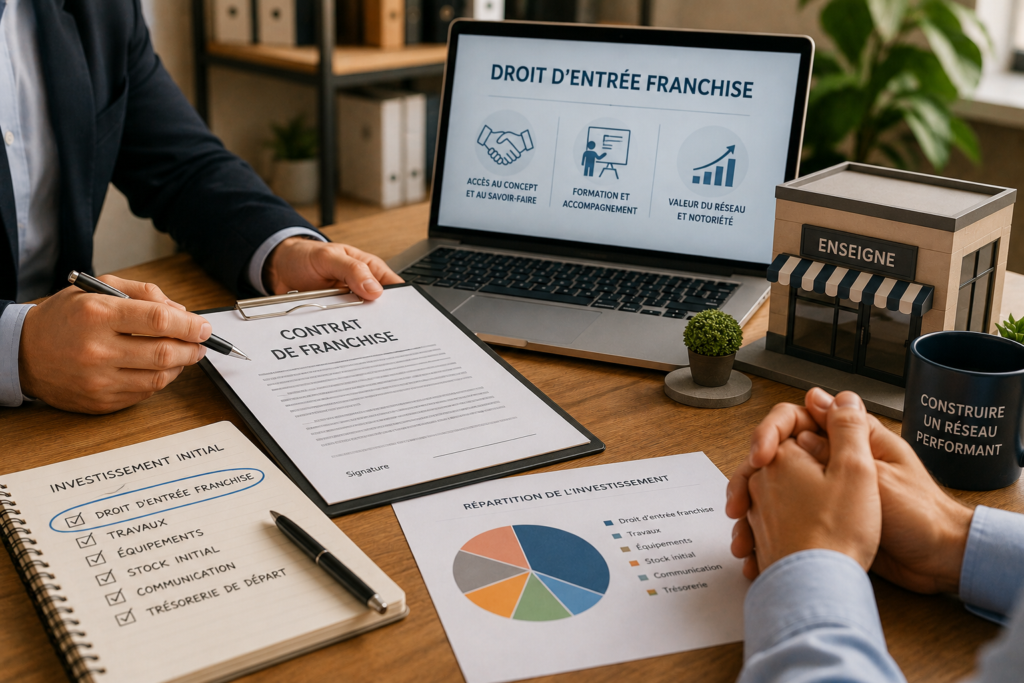 Droit d'entrée franchise et calcul de l'investissement pour rejoindre un réseau de franchise