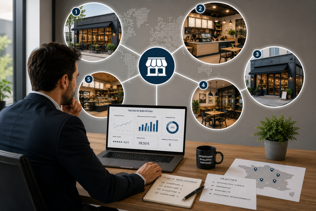 Multi franchisé dirigeant plusieurs points de vente d'un même réseau de franchise